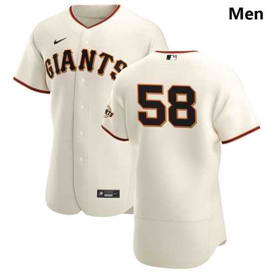 San Francisco Giants 58 Trevor Gott Men Nike Cream Home 2020 Authentic Player MLB Jersey